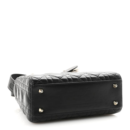Christian Dior Lambskin Cannage Small My ABCDior Lady Dior Black 4 of 10