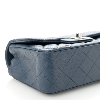 Chanel Caviar Quilted Mini Rectangular Flap Blue 9 of 10