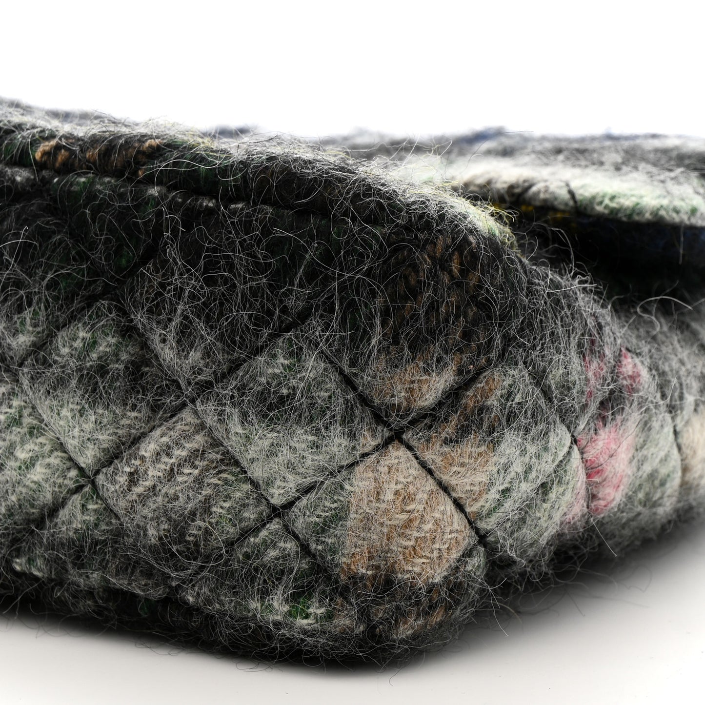 Mohair Quilted Tartan Day Flap Dark Multicolor