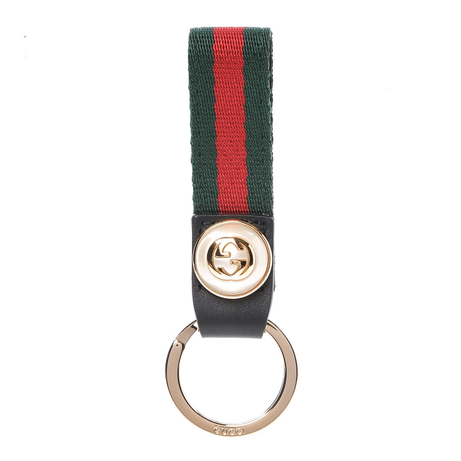 Gucci Web Nylon Pearl Key Ring 1 of 3