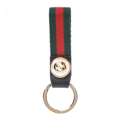 Gucci Web Nylon Pearl Key Ring 1 of 3