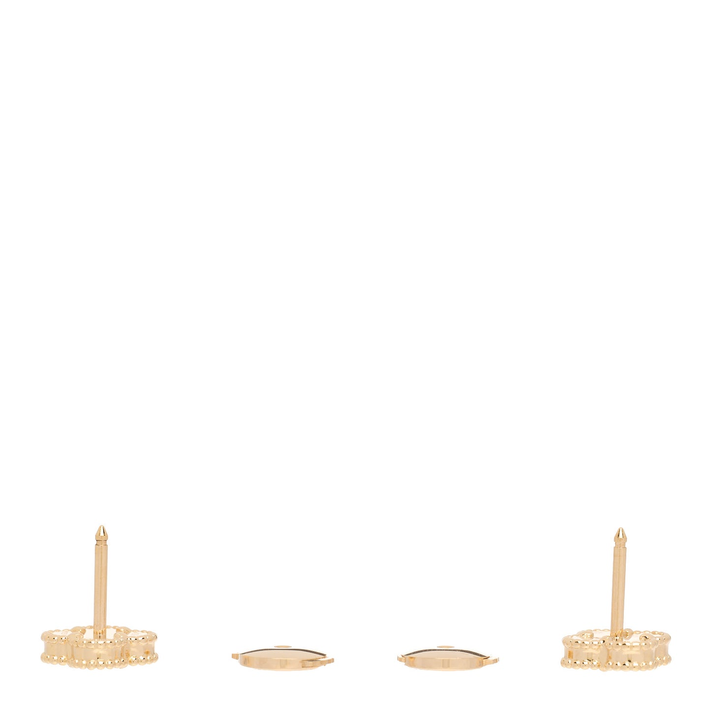 18K Yellow Gold Black Onyx Sweet Alhambra Earrings