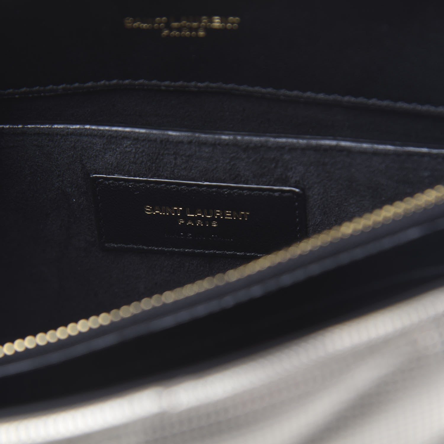 Saint Laurent Metallic Calfskin Y Quilted Small Loulou Monogram Chain Satchel Platino 6 of 9