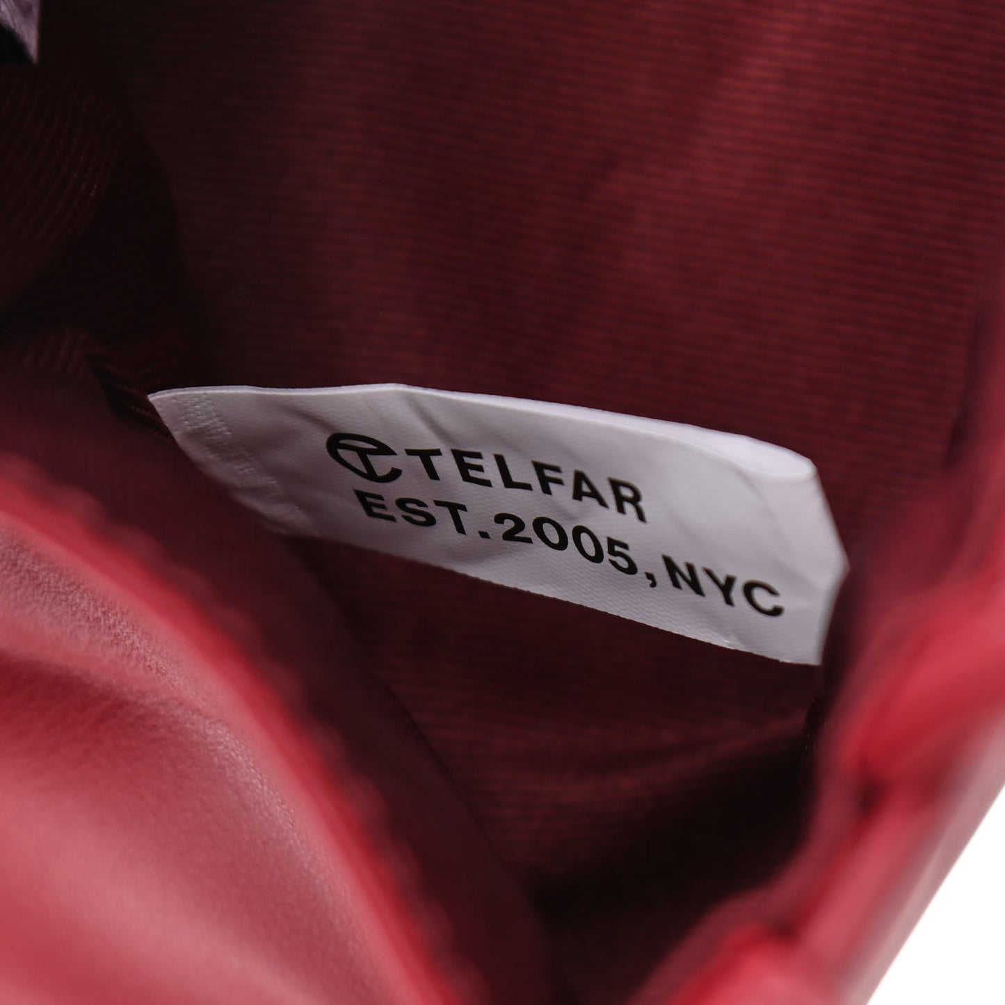 Vegan Leather Small Shopping Bag Oxblood
