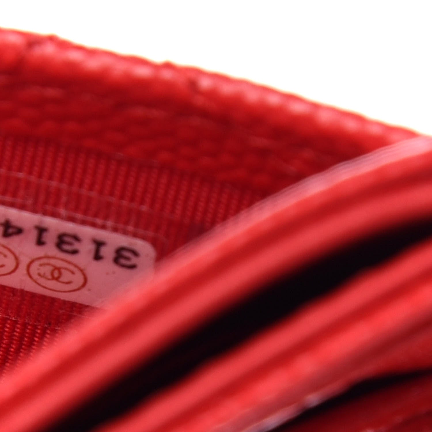 Chanel Caviar Quilted Card Holder Red 8 of 9