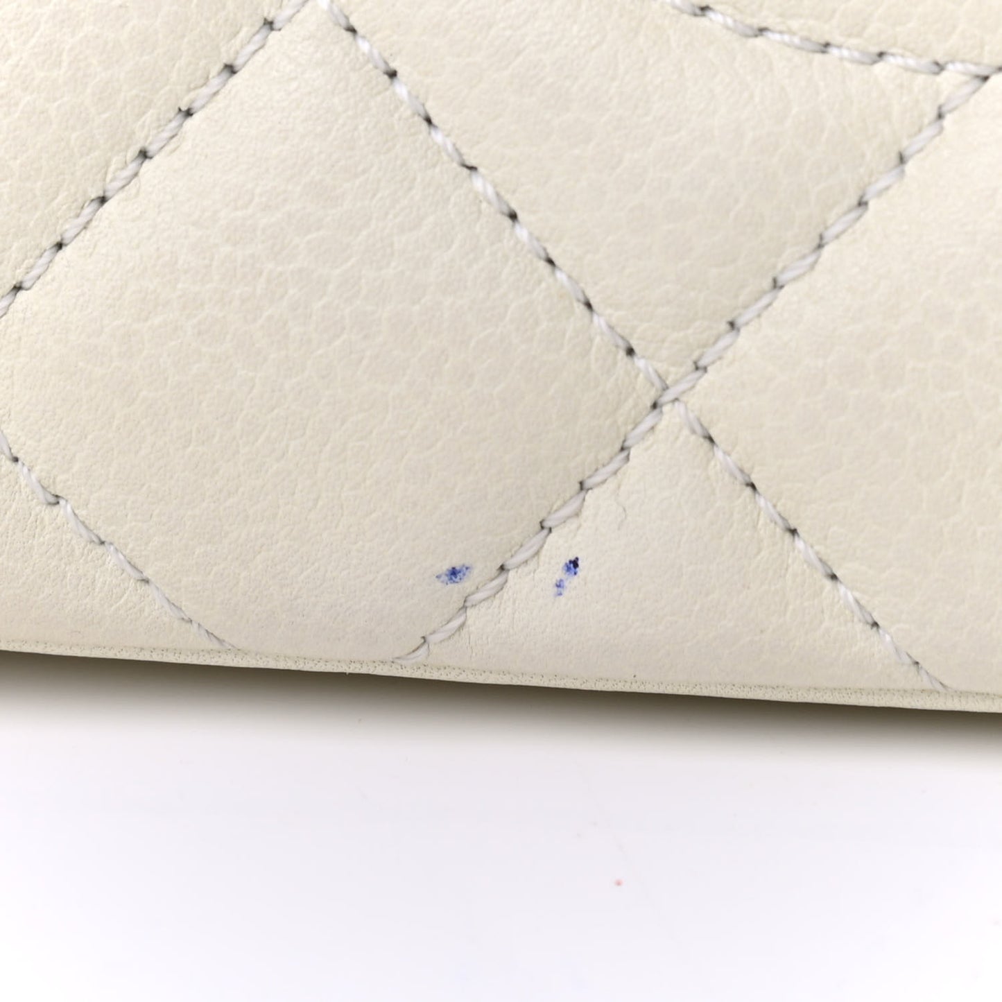 Caviar Quilted Petit Shopping Tote PST Light Beige