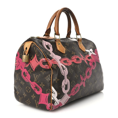 Louis Vuitton Monogram Bay Speedy 30 Rose Ballerine Poppy 3 of 11