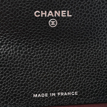 Chanel Caviar Quilted Flap Card Holder Wallet Black 6 of 8