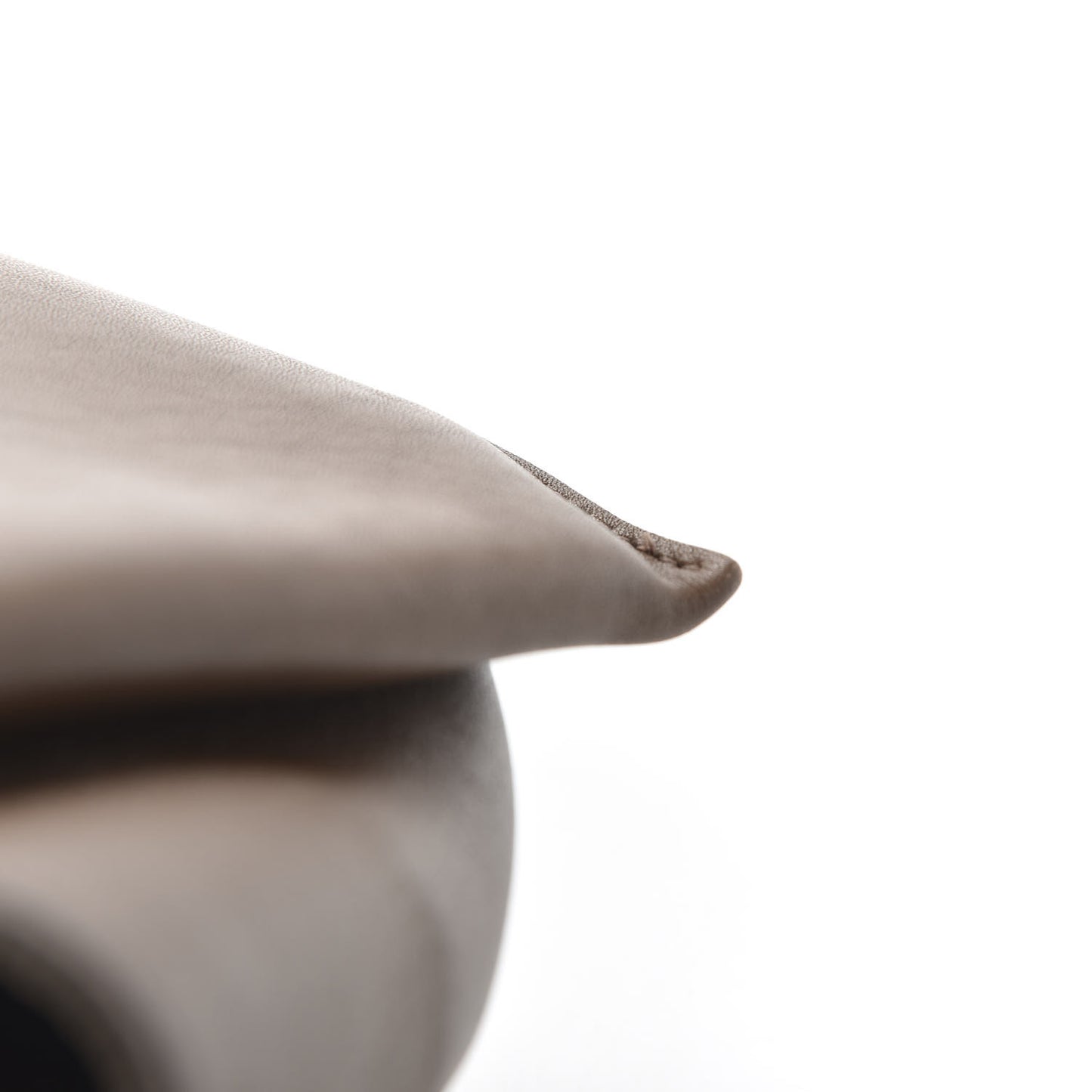 Natural Calfskin Tri-Fold Clutch on Chain Havana