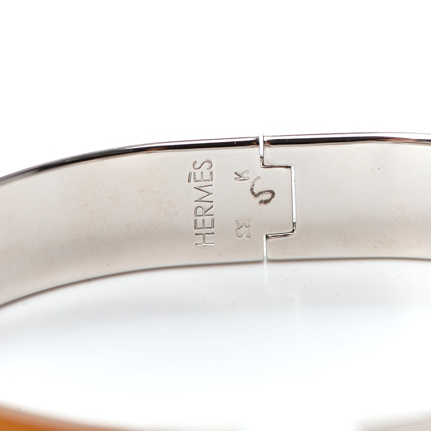 Enamel Narrow Clic Clac H Bracelet PM Curcuma