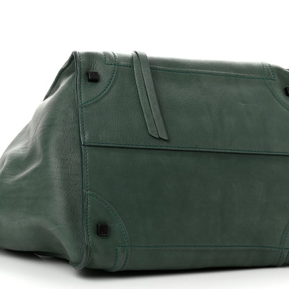 Celine Calfskin Medium Phantom Luggage Emerald 8 of 9