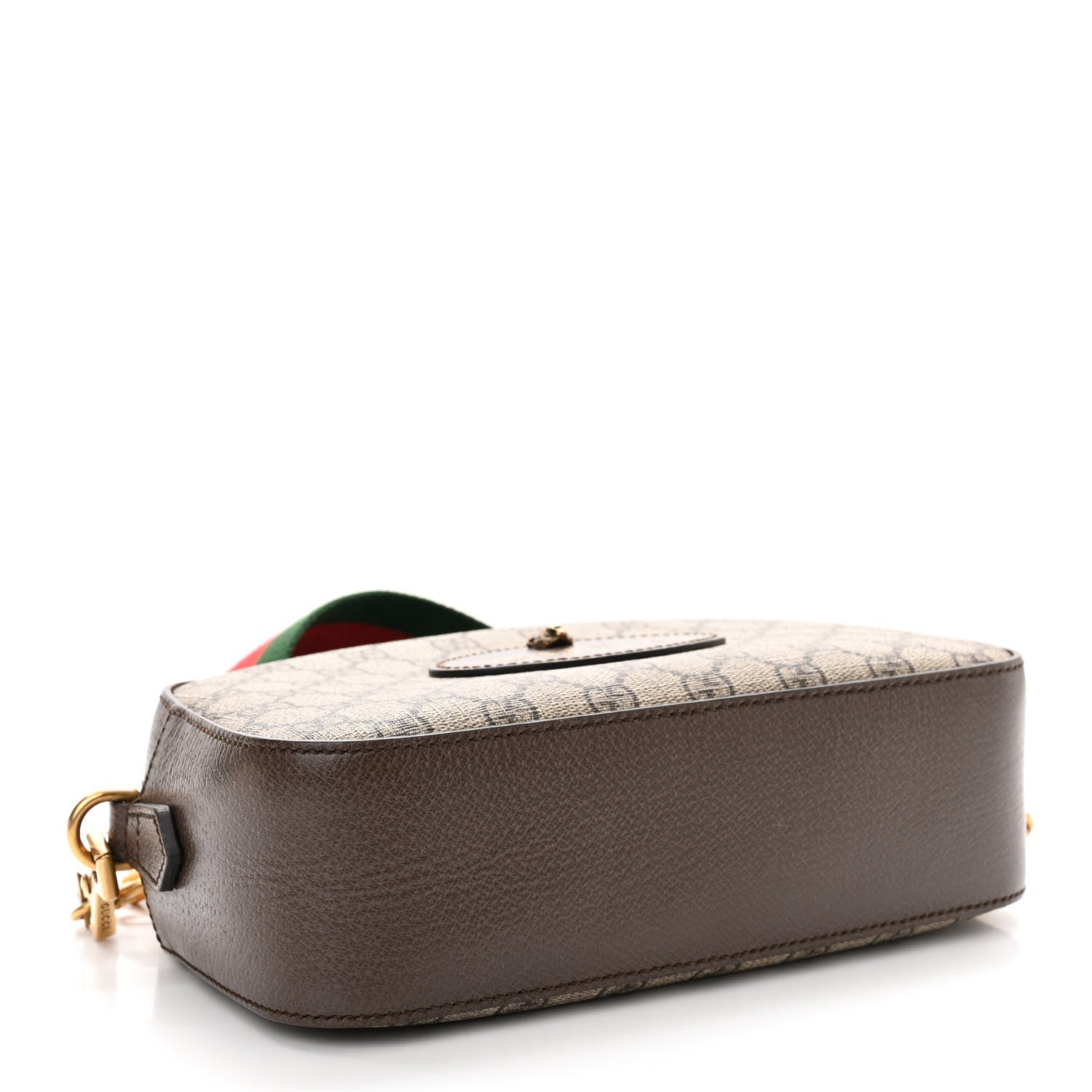 Gucci GG Supreme Monogram Web Neo Vintage Shoulder Bag Beige New Acero Crop 4 of 13