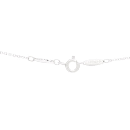 Tiffany Sterling Silver 9mm Elsa Peretti Bean Pendant Necklace 4 of 6