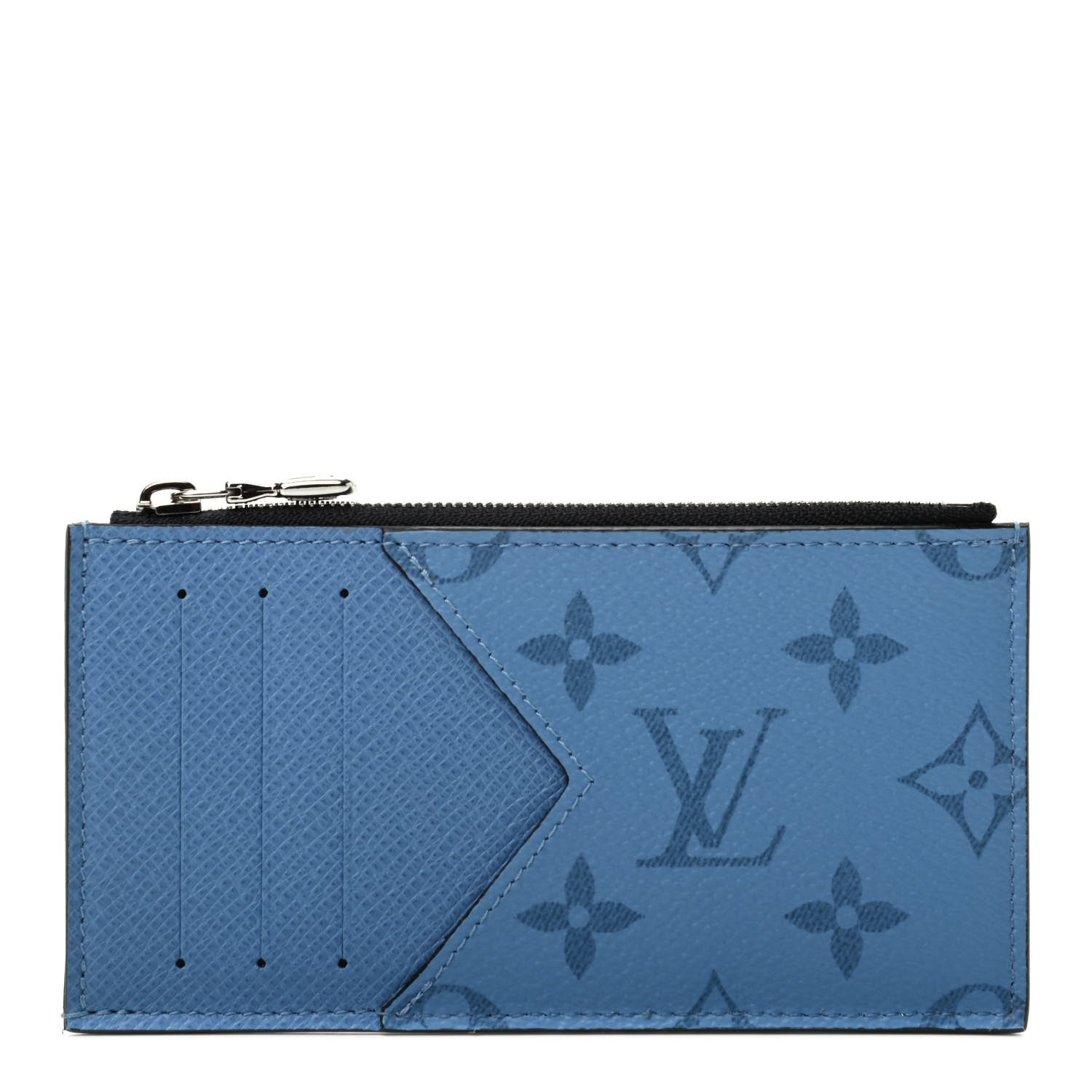 Louis Vuitton Taigarama Coin Card Holder Denim 1 of 7