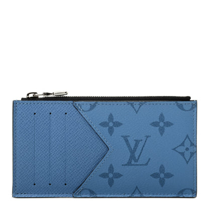 Louis Vuitton Taigarama Coin Card Holder Denim 1 of 7