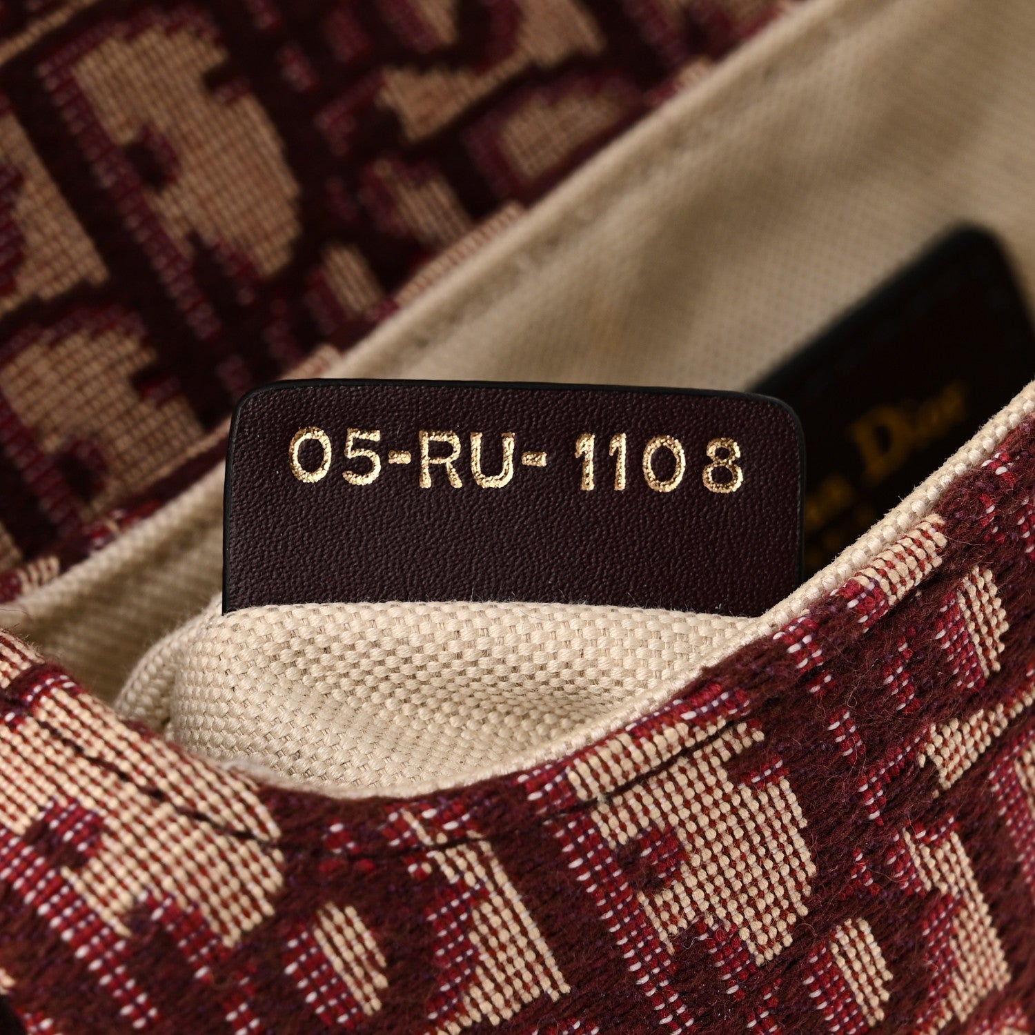 Christian Dior Oblique Mini Saddle Bag Burgundy 7 of 12