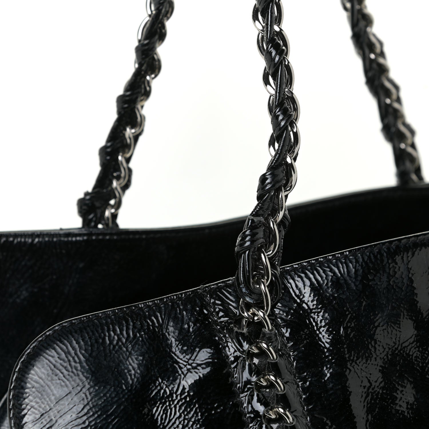 Chanel Patent Calfskin Large Luxe Ligne Tote Black 14 of 22