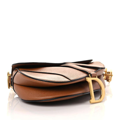 Christian Dior Grained Calfskin Saddle Bag Camello 3 of 11