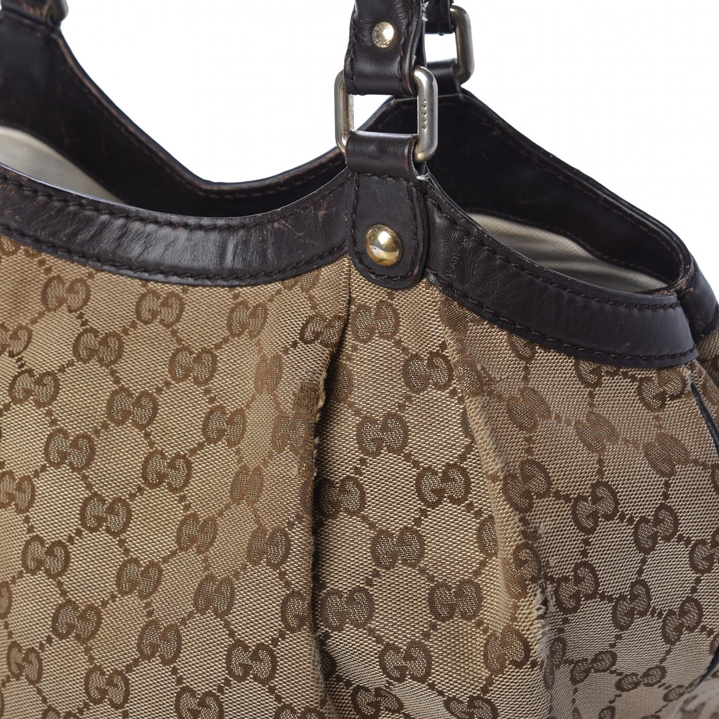 Monogram Medium Sukey Tote Dark Brown