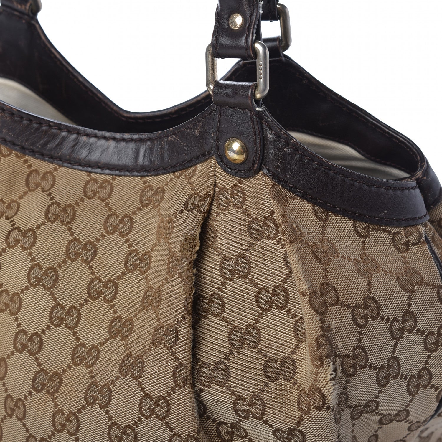 Gucci Monogram Medium Sukey Tote Dark Brown 7 of 14