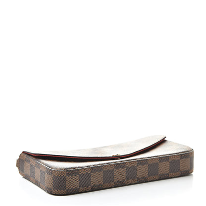 Louis Vuitton Damier Ebene Pochette Felicie Chain Wallet 4 of 9