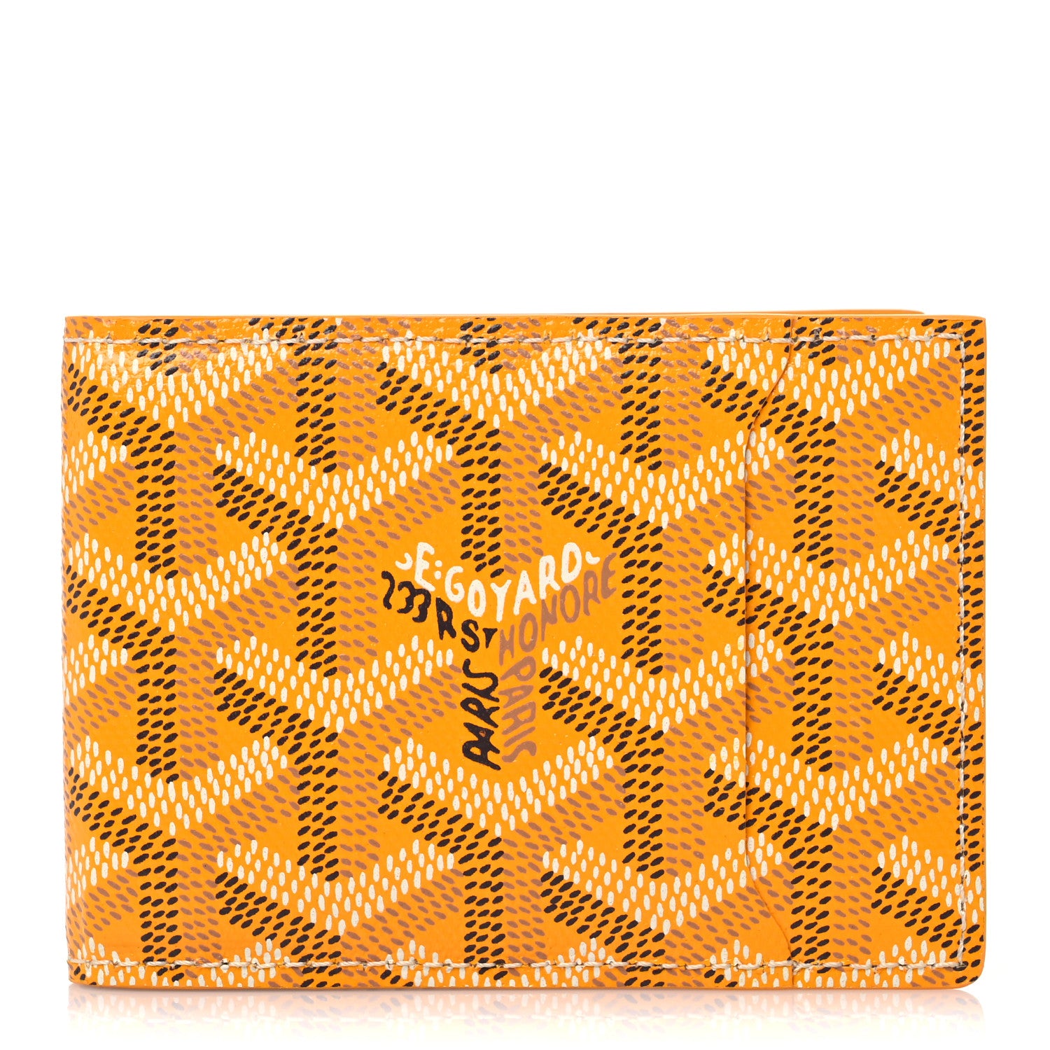 Goyard Goyardine Bi-Fold Victoire PM Wallet Yellow 1 of 6