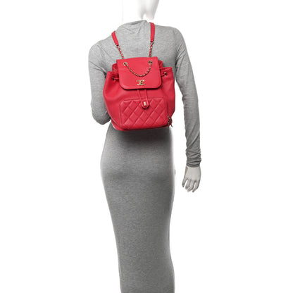 Chanel Caviar Quilted Business Affinity Backpack Fuchsia 2 of 11