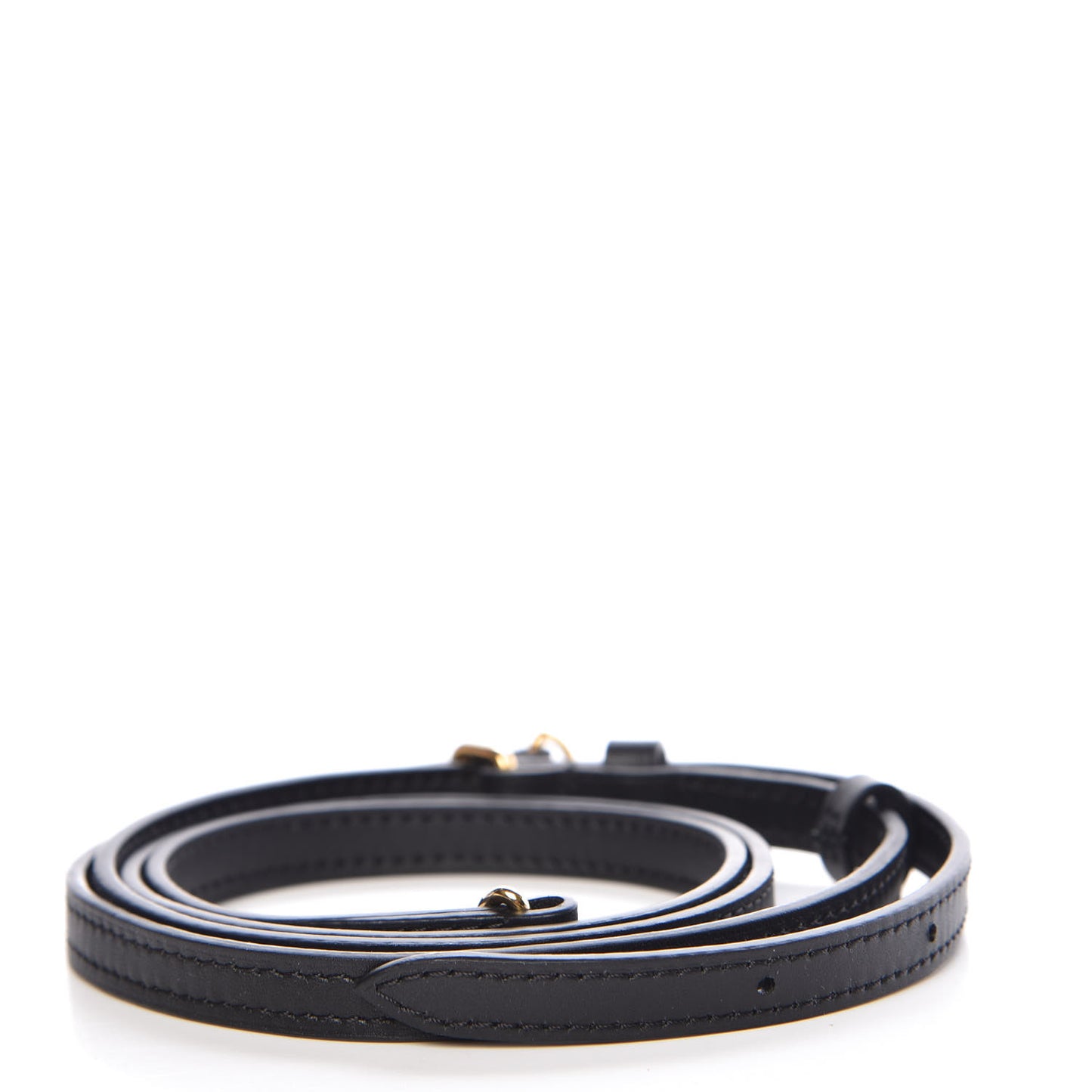 Calfskin Petite Malle Adjustable Shoulder Strap Black