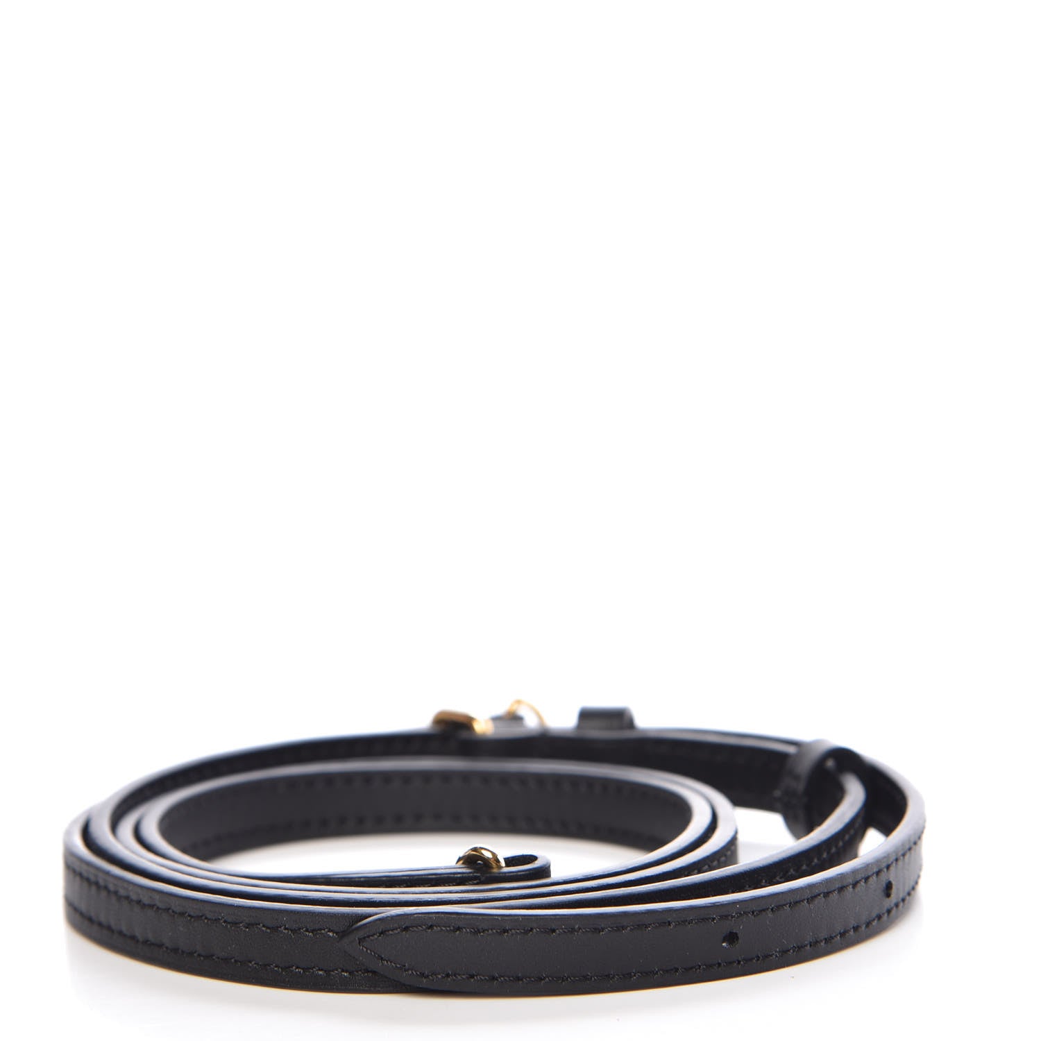 Louis Vuitton Calfskin Petite Malle Adjustable Shoulder Strap Black 2 of 3