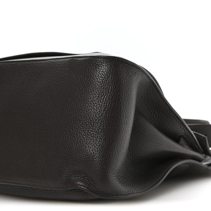 Hermes Taurillon Clemence Jypsiere 37 Chocolate 10 of 10