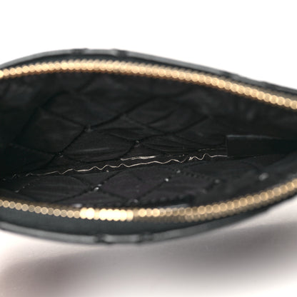 Chanel Lambskin Stitched Small Cosmetic Case Black 5 of 10