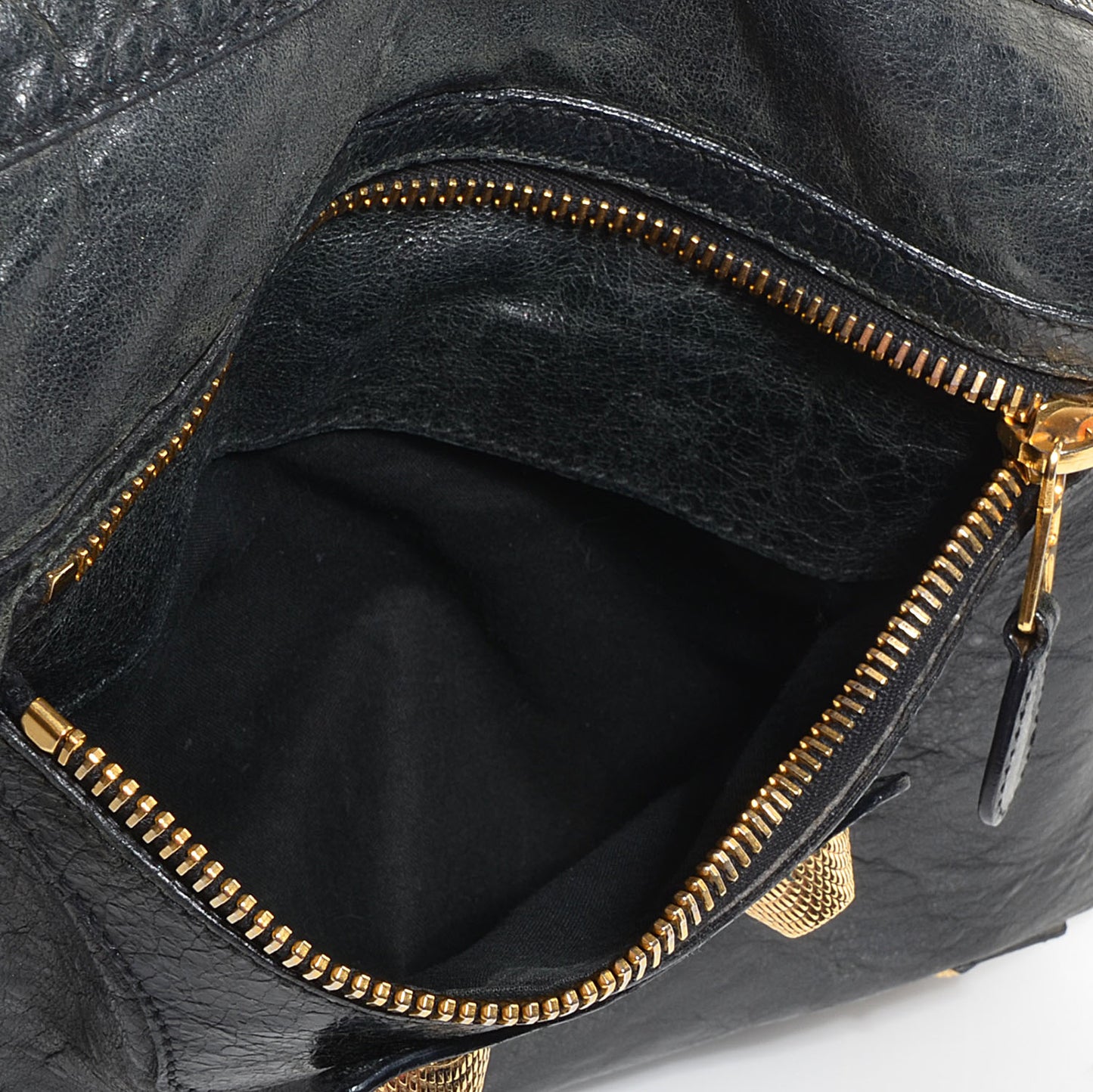Agneau Giant 21 Gold Hardware Day Hobo Black