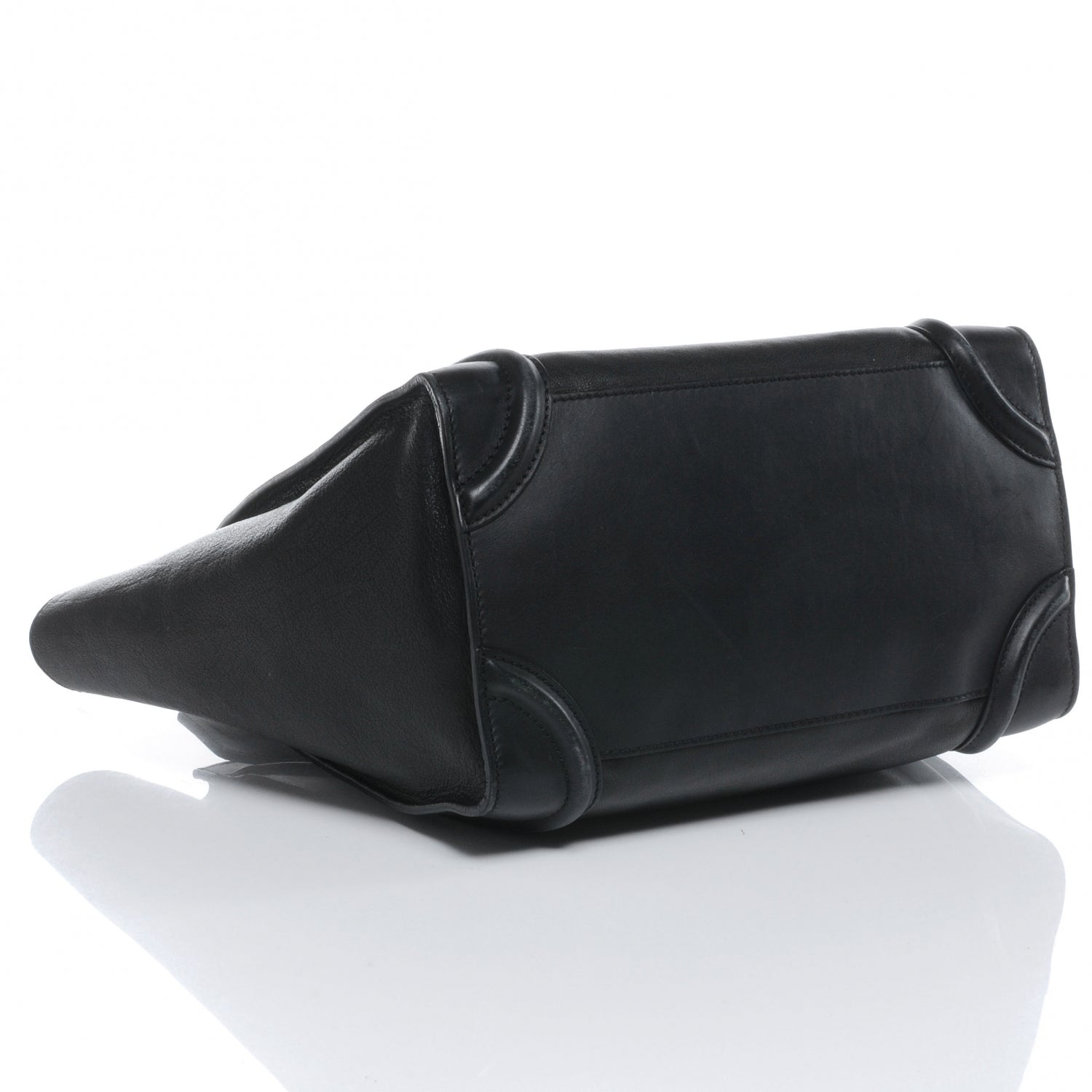 Celine Smooth Calfskin and Lambskin Mini Luggage Black 3 of 12