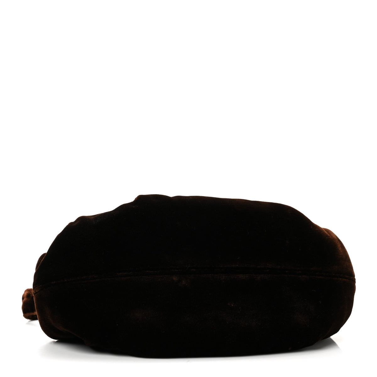 Velvet Kiss Lock Clutch Brown