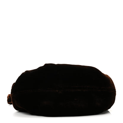 Chanel Velvet Kiss Lock Clutch Brown 4 of 13