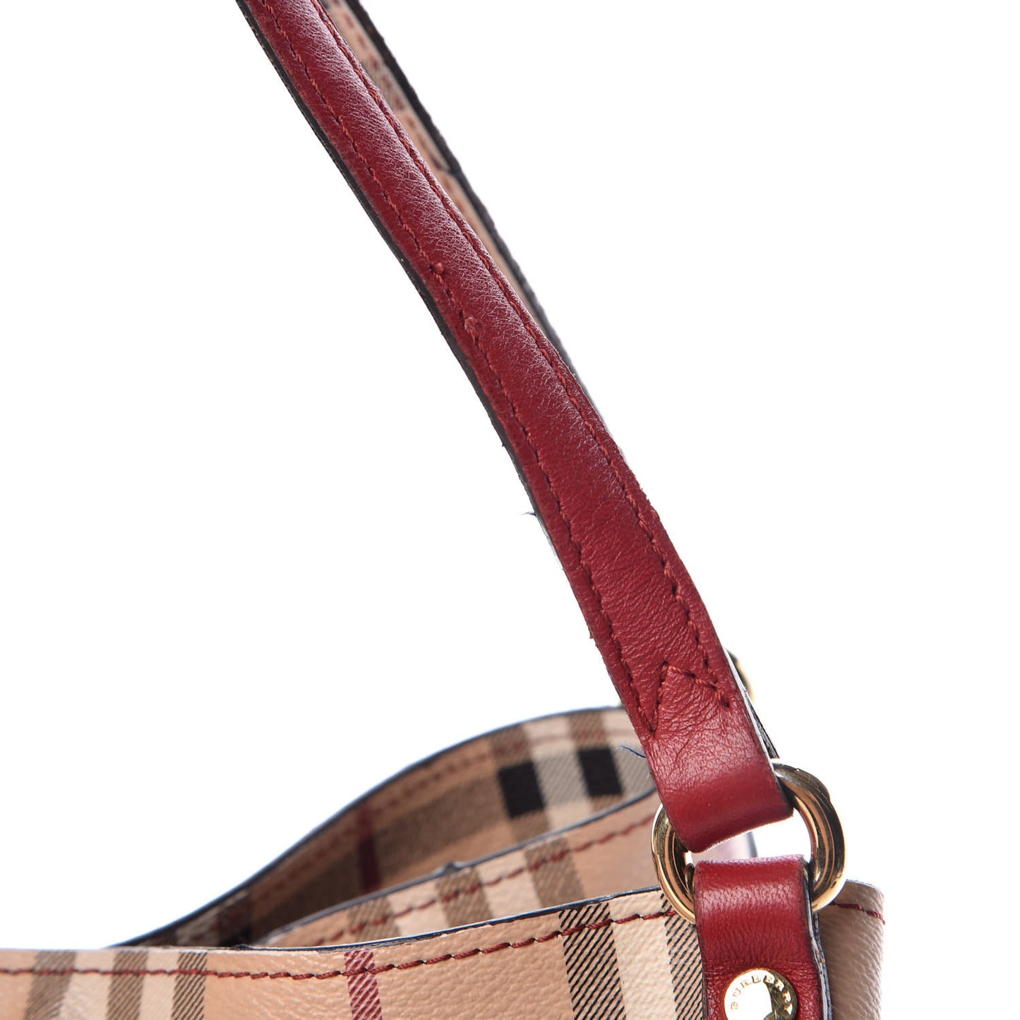 Haymarket Check Small Canterbury Tote Military Red