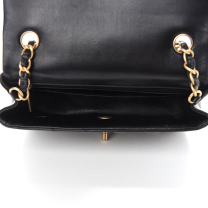 Chanel Lambskin Quilted Studded Mini Rectangular Flap Black 5 of 12