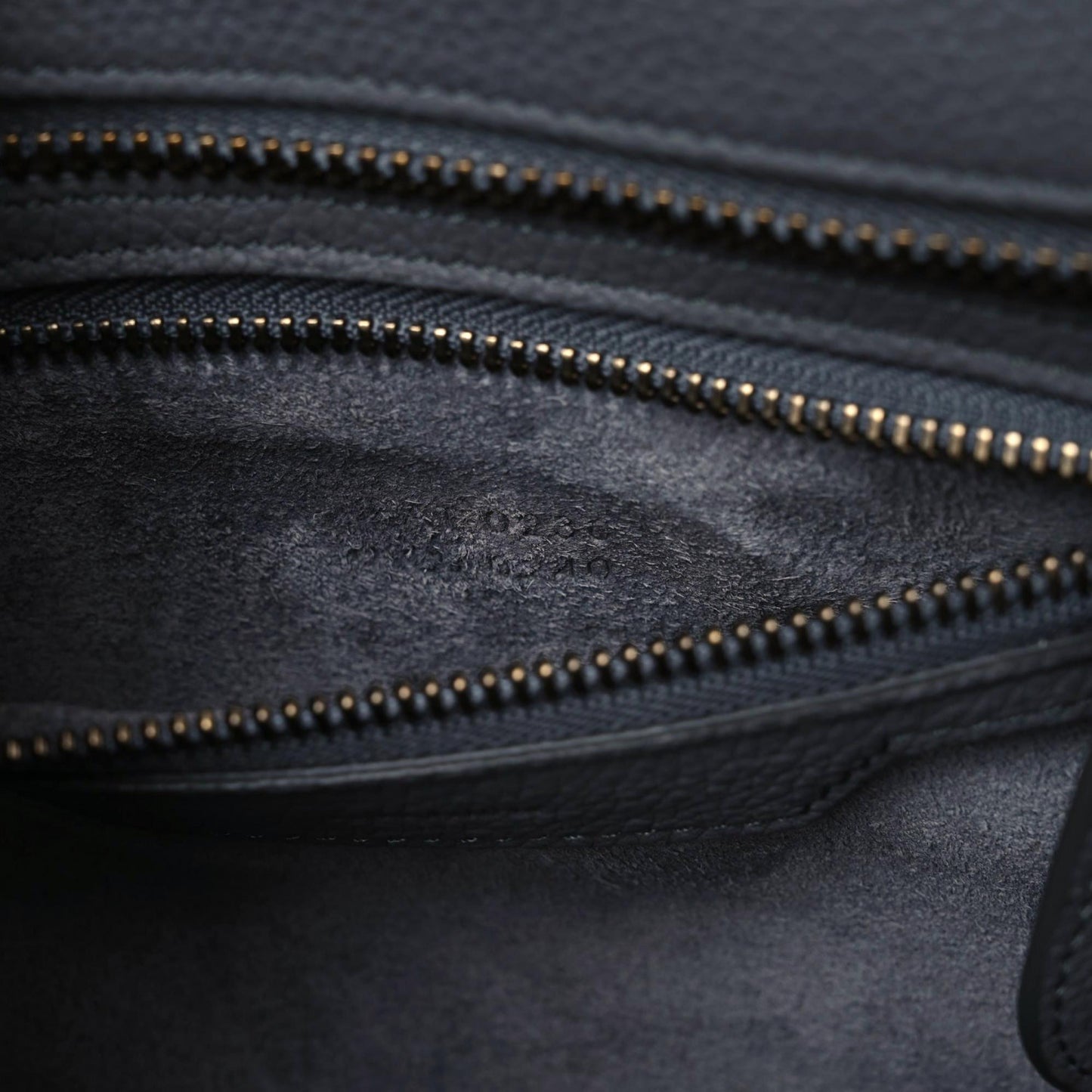 Baby Drummed Calfskin Micro Luggage Kohl