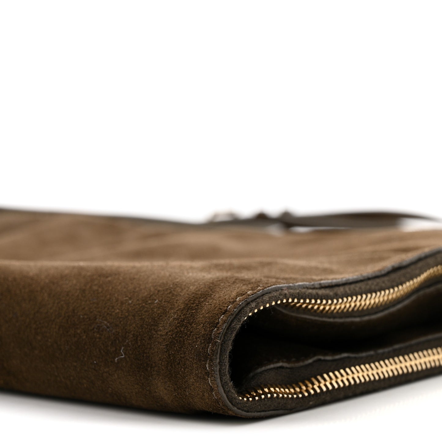 Suede Calfskin Party Time 7 Bag Dark Olive