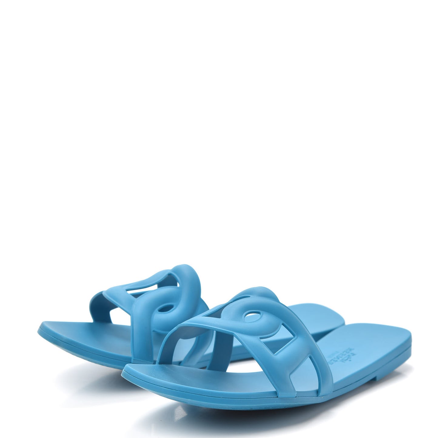 Rubber Aloha Sandals 37 Bleu Vif