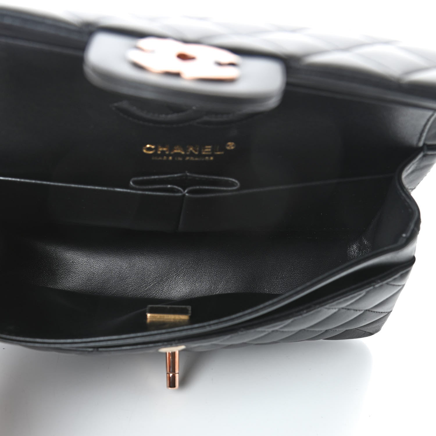 Chanel Lambskin Quilted Small Double Flap Black 8 of 16