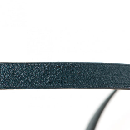 Hermes Swift Hapi 3 MM Triple Tour Wrap Bracelet M Bleu De Prusse 5 of 5