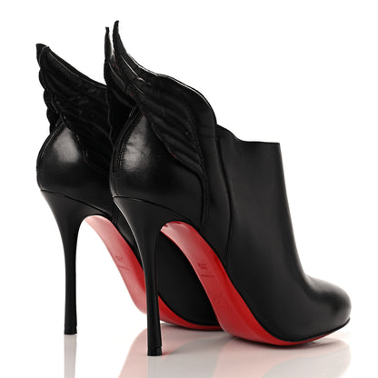 Christian Louboutin Calfskin Mercura Wing 100 Booties 39.5 Black 4 of 8