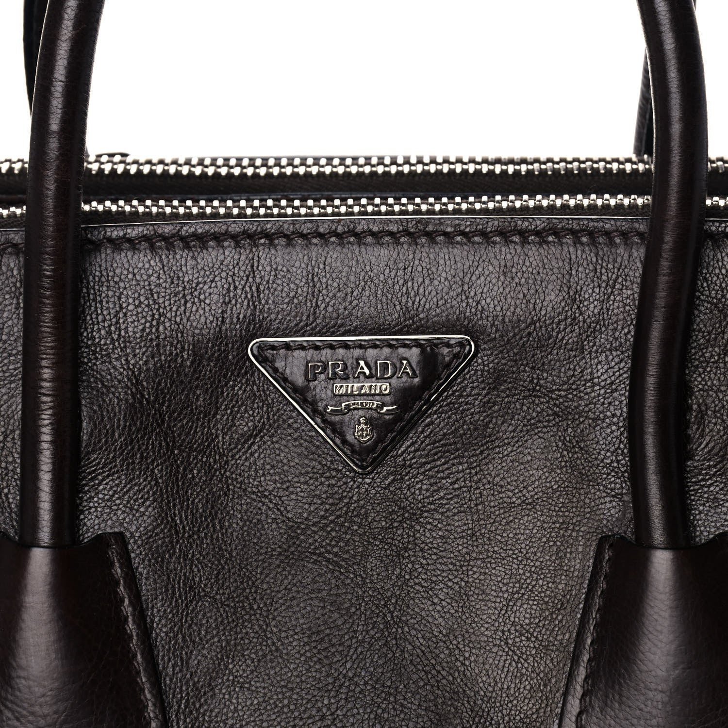 Prada Glace Calf Twin Pocket Tote Moro 9 of 17