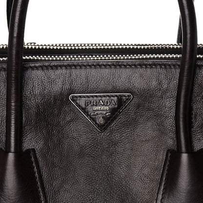 Prada Glace Calf Twin Pocket Tote Moro 9 of 17