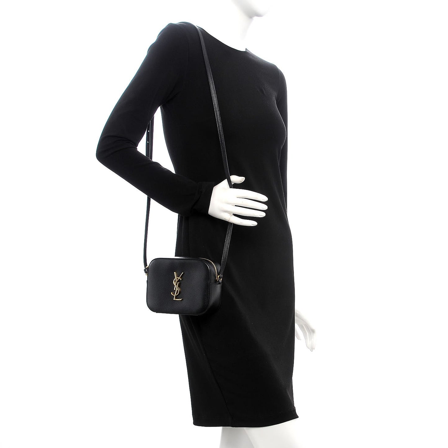 Grain De Poudre Small Classic Monogram Camera Bag Black