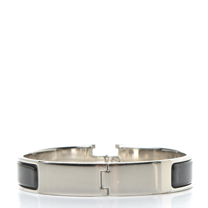 Hermes Enamel Narrow Clic Clac H Bracelet GM Black 3 of 5