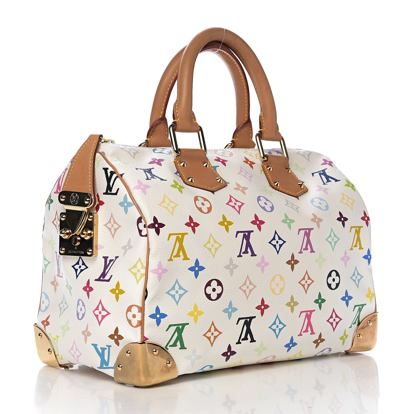 Monogram Multicolor Speedy 30 White
