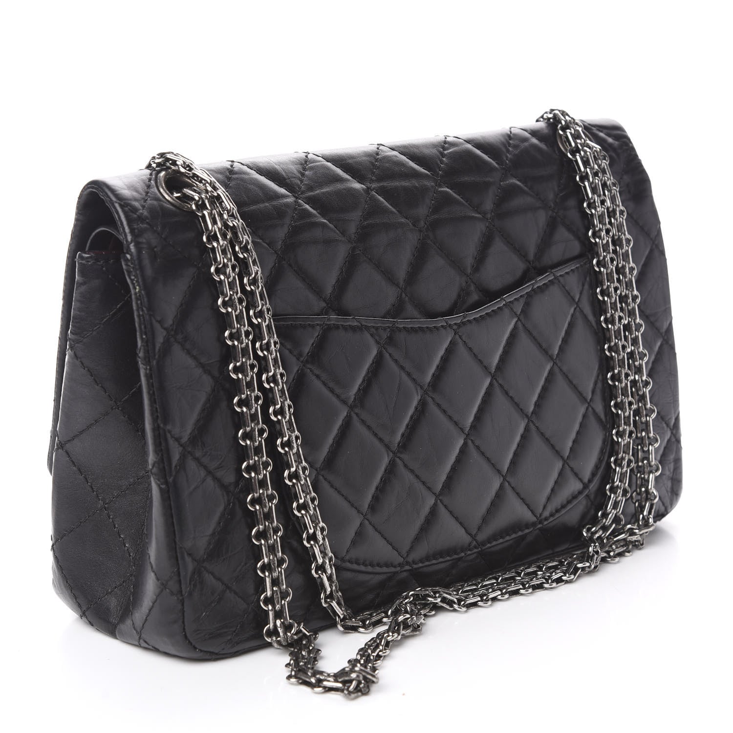 Chanel Aged Calfskin Quilted 2.55 Reissue 226 Flap Black 3 of 10