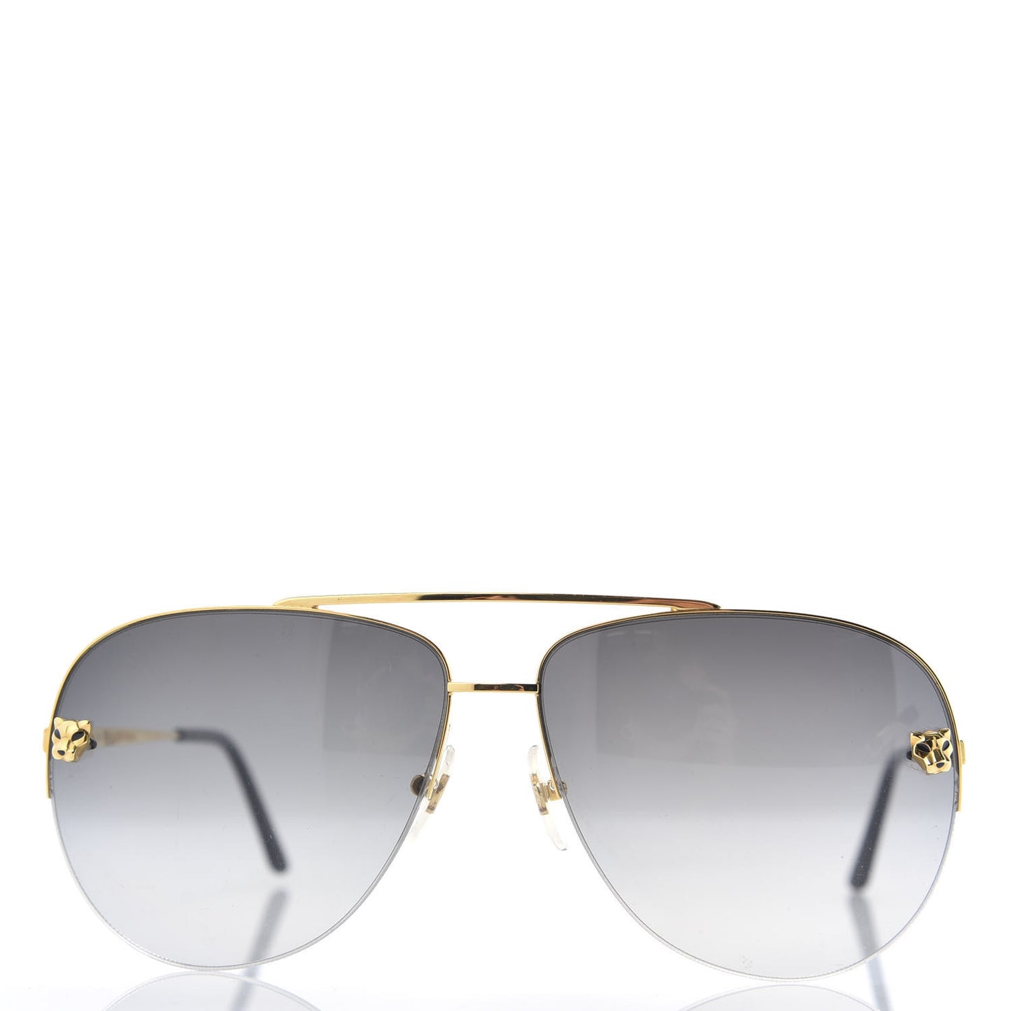 Santos de Aviator Sunglasses CT0229S Gold Black